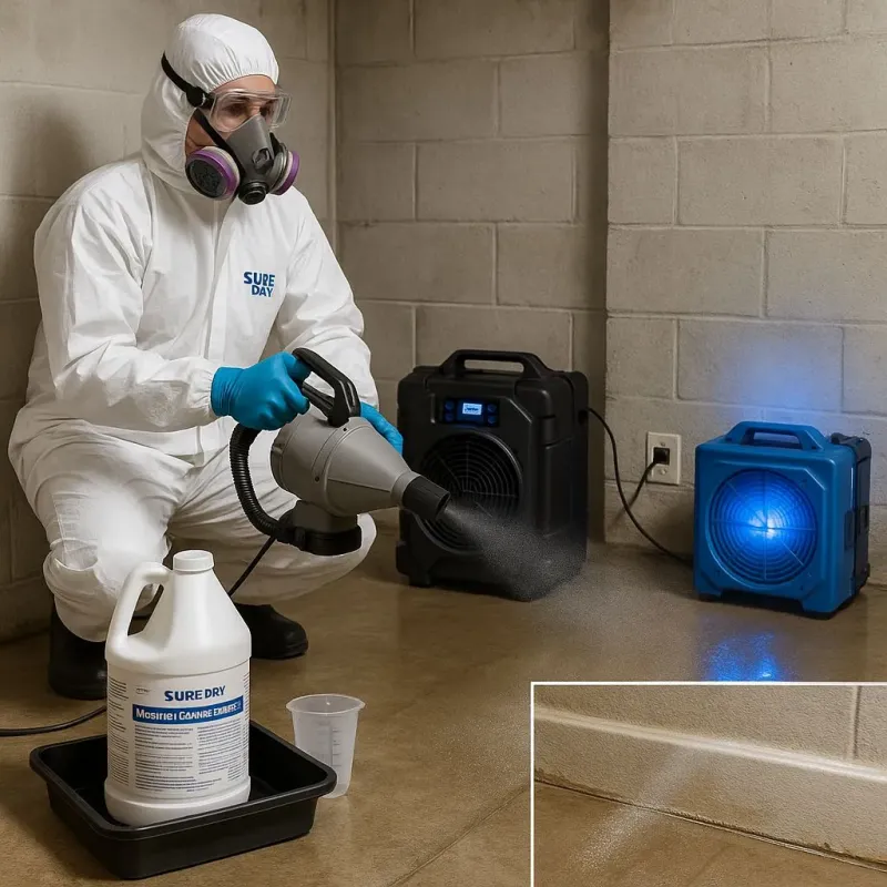 Sanitization and Odor Removal process in Burnham, ME